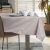 AmeliaHome Vesta powder rose tablecloth in dining room setting