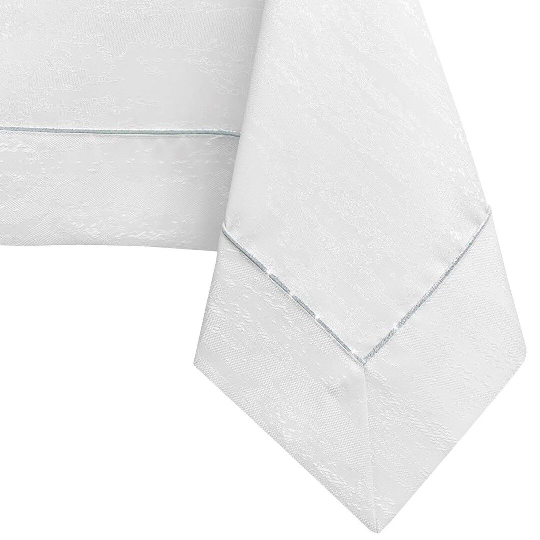 Asztalterítő Vesta fehér dombornyomott modern 140x180 AmeliaHome