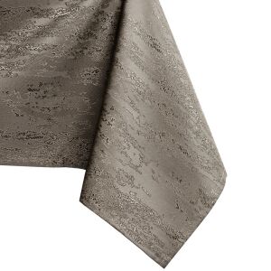 AmeliaHome Vesta cappuccino embossed modern tablecloth corner detail - Interior design