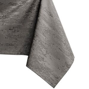 AmeliaHome Vesta brown embossed tablecloth corner detail - Interior design
