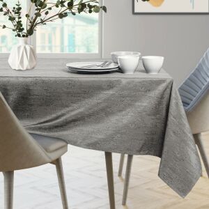 AmeliaHome Vesta brown embossed table runner on dining table - Tablecloth