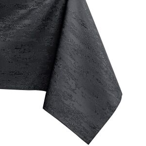 AmeliaHome Vesta graphite grey embossed tablecloth corner detail - Interior design