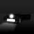 Schwarze wiederaufladbare COB+SMD LED-Stirnlampe mit verstellbarem Kopfband, 1200 mAh Akku, 2 Beleuchtungsmodi