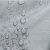 Close-up of water droplets on AmeliaHome Vesta grey tablecloth, spillproof
