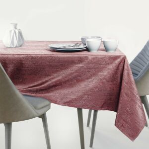 AmeliaHome Vesta rózsa dombornyomott asztalterítő étkezőasztalon, modern stílus - AmeliaHome