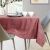 AmeliaHome Vesta rose embossed tablecloth on table setting
