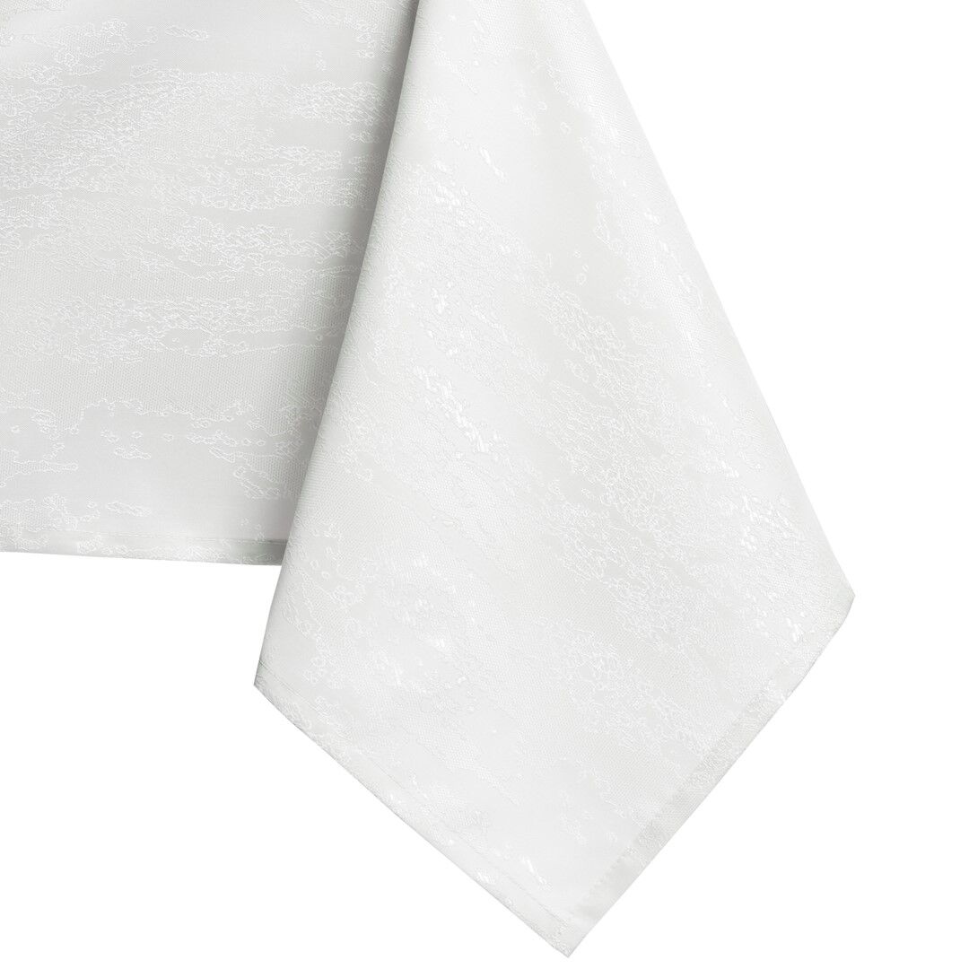 Asztalterítő Vesta fehér dombornyomott modern 150x300 AmeliaHome
