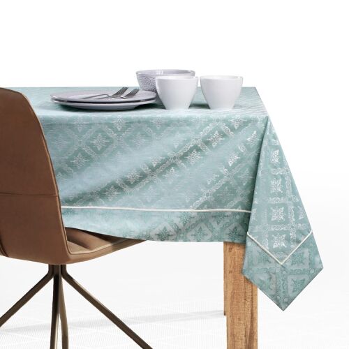Tablecloth Maya mint green printed classic 160x400 DecoKing