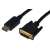 Digitus AK-340301-020-S 2m DisplayPort to DVI-D Adapter Cable, Black
