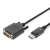 Digitus AK-340301-020-S 2m DisplayPort to DVI-D Adapter Cable, Black