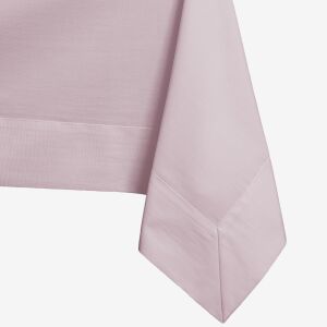 DecoKing Pure powder pink tablecloth, close-up of corner detail - DecoKing