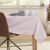 DecoKing Pure powder pink tablecloth on a dining table