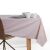 DecoKing Pure powder pink tablecloth on a table setting