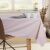 DecoKing Pure powder pink tablecloth in a dining room setting