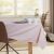 DecoKing Pure powder pink tablecloth in a dining room setting, interior design