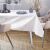 AmeliaHome Christmas Eve white tablecloth in a dining room setting