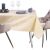 Festive dining table setting with AmeliaHome Stardust yellow tablecloth