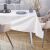 Festive table setting with AmeliaHome Stardust white tablecloth