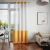 AmeliaHome Irvette white and yellow curtain in living room setting