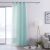 AmeliaHome Lumina sky blue curtain in a modern living room setting
