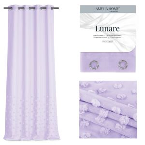 Curtains LUNARE colour light purple embroidered pattern boho corset voile 140x270 ameliahome 111446875 - Curtain