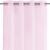 AmeliaHome Molisa pink embroidered curtain hanging with silver grommets