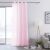 AmeliaHome Molisa pink embroidered curtain in a living room setting