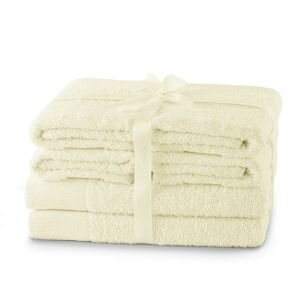 AmeliaHome Amari Cream Towel Set, includes bath and hand towels - Interior design