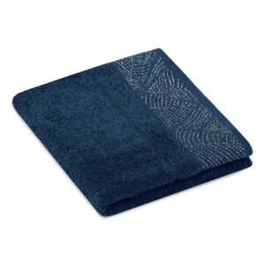 AmeliaHome Bellis dark blue towel 50x90 cm, soft cotton towel - Towel