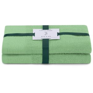 AmeliaHome FLOS green towel set 50x90 and 70x130 cm - Towel