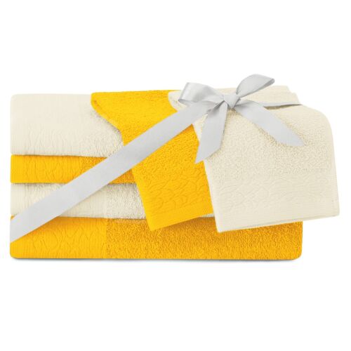 Towel FLOS yellow 2*30x50+2*50x90+2*70x130 AmeliaHome 111447544