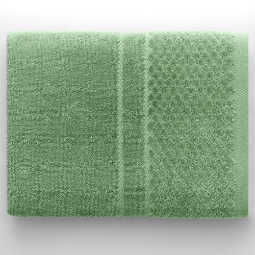 AmeliaHome Rubrum green towel 50x90 cm, flat lay