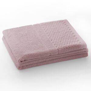 Folded AmeliaHome Rubrum powder rose towel 50x90 cm - Towel
