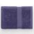 Top view of a folded DecoKing Bamby purple towel 50x100 cm