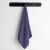 DecoKing Bamby purple towel 50x100 cm hanging on a rack