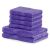 DecoKing Bamby purple towel set, 6 piece bath and hand towel set