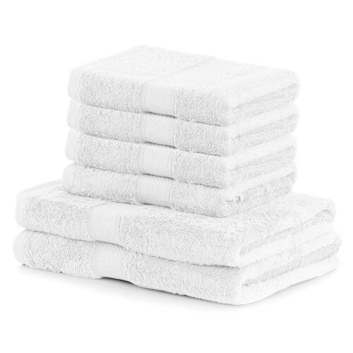 Bijeli Set Ručnika - DecoKing Bamby Set Ručnika za Kupanje i Ruke, 6 komada