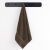 DecoKing MARINA Brown Towel Hanging on Hook