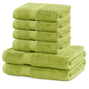 DecoKing Marina green towel set, 2 bath towels and 4 hand towels - Towel