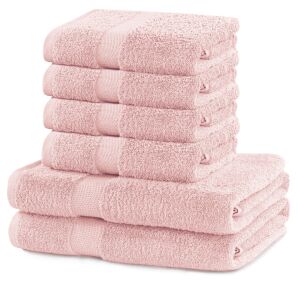 DecoKing MARINA powder pink towel set, 2 bath towels and 4 hand towels - Towel