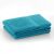 Folded DecoKing Marina turquoise cotton towels