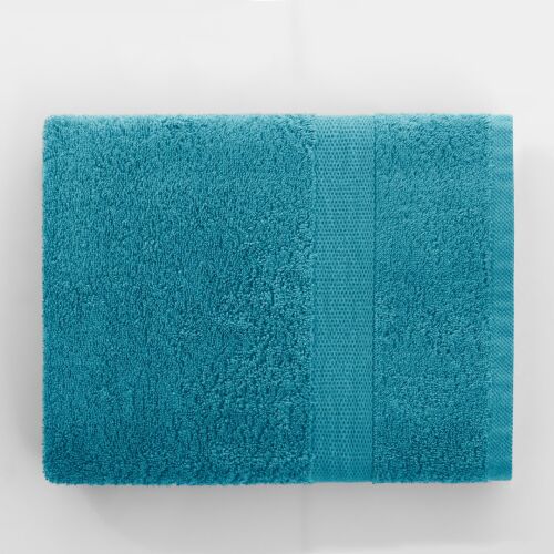DecoKing Marina turquoise cotton towel, 50x100 cm