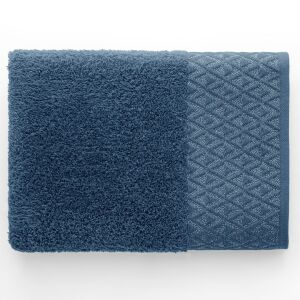 DecoKing Andrea dark blue towel 50x90 cm, flat lay - DecoKing