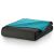 Folded DecoKing AXEL graphite grey and teal bedspread