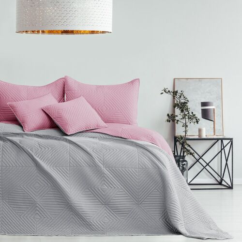 Bedspread SOFTA colour pink plain fabric microfibre 260x280 AmeliaHome 141213877
