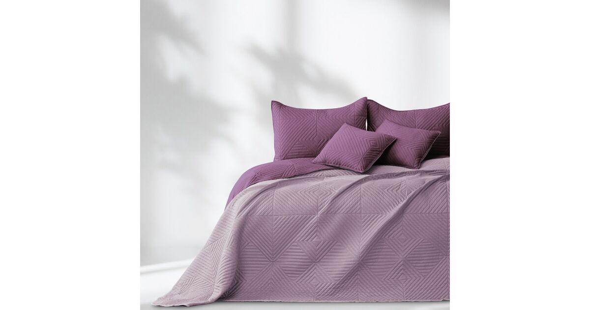 Tagesdecke SOFTA Farbe lila einfarbiger Stoff Mikrofaser 200x220 AmeliaHome 141214108