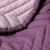 Close-up of AmeliaHome SOFTA purple quilted bedspread texture