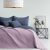 AmeliaHome SOFTA graphite grey and light purple bedspread on a styled bed