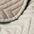 Close-up of AmeliaHome Softa cappuccino bedspread quilting detail