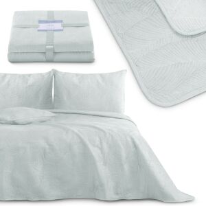 Bedspread PALSHA grey plain modern velvet, polyester 260x280 AmeliaHome 111448463 - Interior design